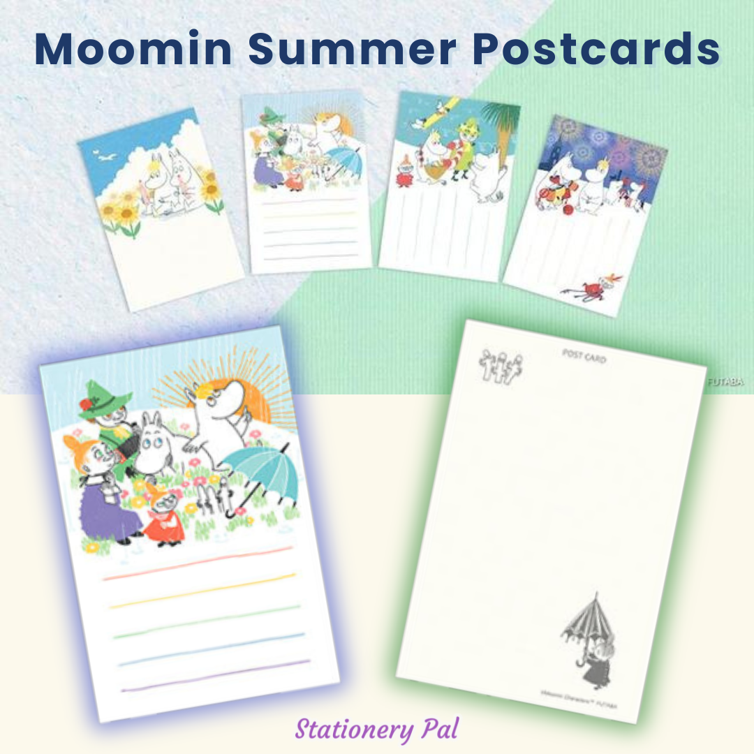 Moomin Summer Postcards 2025: Cute Japan Limited Set – Stationery Pal