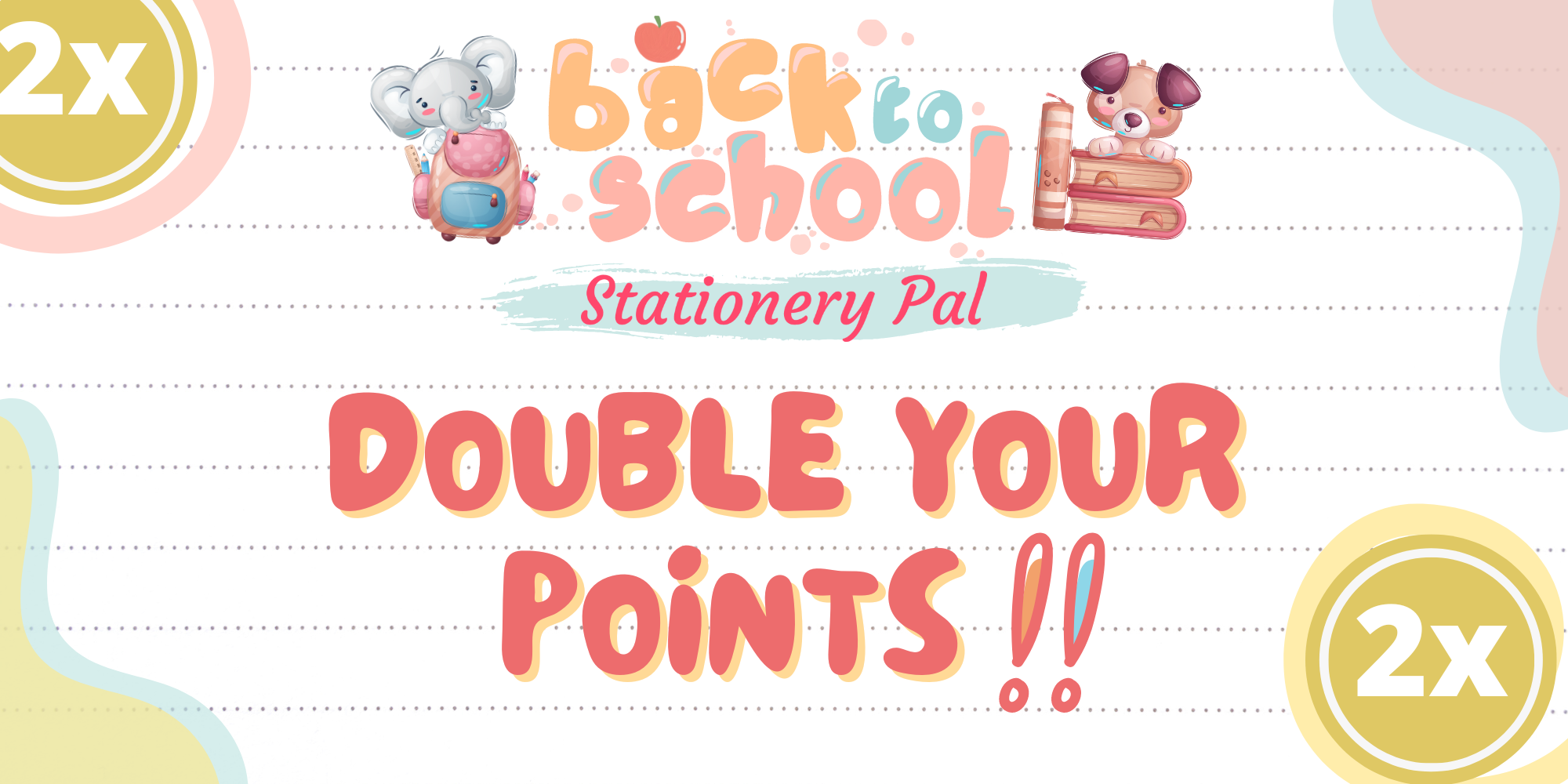 DOUBLE YOUR POINTS!! Stationery Pal