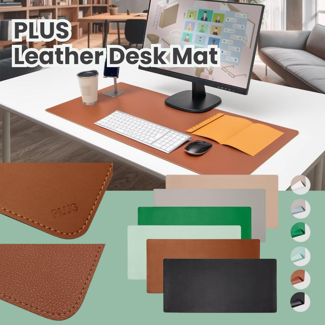 Transform Your Desk with PLUS Japan’s Leather Desk Mat – Stationery Pal