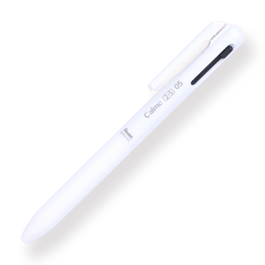 Pentel Calme 2 Color 0.5 mm Ballpoint Pen + 0.5 mm Mechanical Pencil - White Body - Stationery Pal