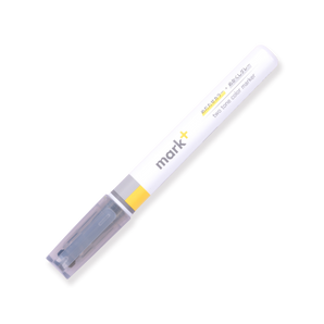 Kokuyo Mark+ Dual Color Highlighter - Gray Type - Yellow & Gray - Stationery Pal