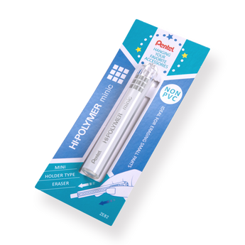 Pentel Hi-Polymer Minic Eraser ZE82 - White - Stationery Pal