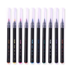 Milan Brush Markers - 10 Color Set - Stationery Pal