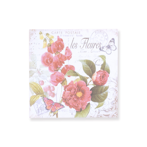 Bronzing Vintage Scrapbooking Paper - Flower - Stationery Pal