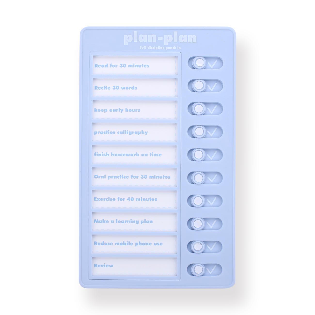 Daily Checklist Board Blue Stationery Pal daily-checklist-board-blue-stationery-pal
