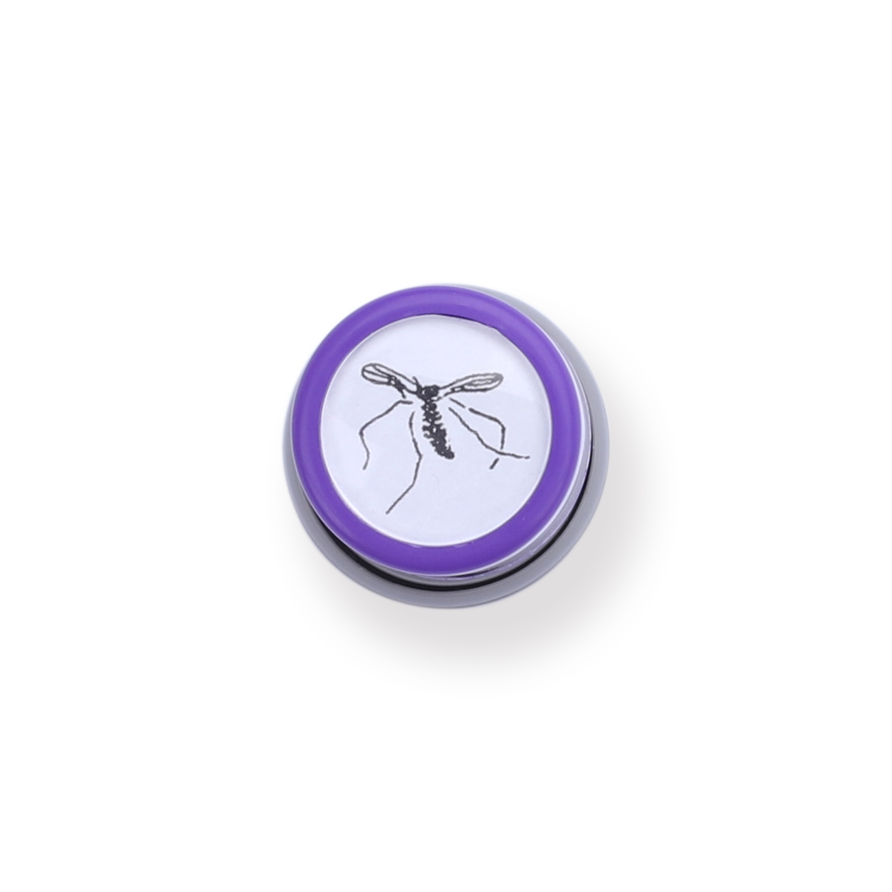 Dead Mosquito Pattern Stamp - Purple - Stationery Pal