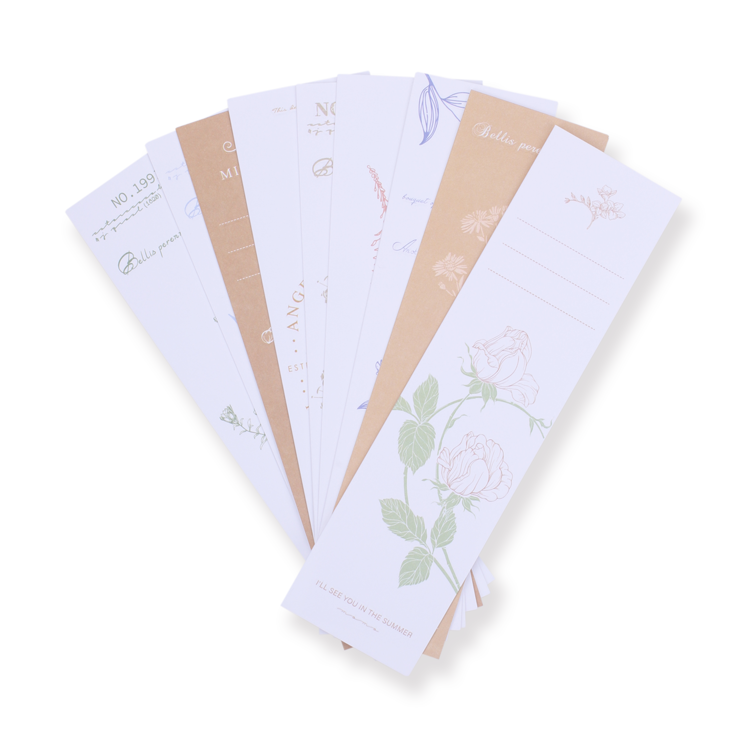 Nature Imprint Bookmark - Set of 20 - Stationery Pal