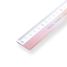 Kokuyo Pastel Cookie Ruler - 15 cm - Yellow Pink Gradient - Stationery Pal