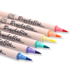 Kuretake ZIG Brushables Brush Pen - 6 Color Vivid Set - Stationery Pal