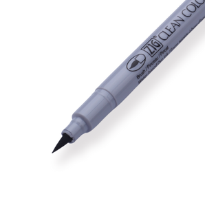 Kuretake ZIG Clean Color FB Felt Tip Brush Pen - Gray - 090 - Stationery Pal
