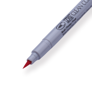 Kuretake ZIG Clean Color FB Felt Tip Brush Pen - Pink - 025 - Stationery Pal