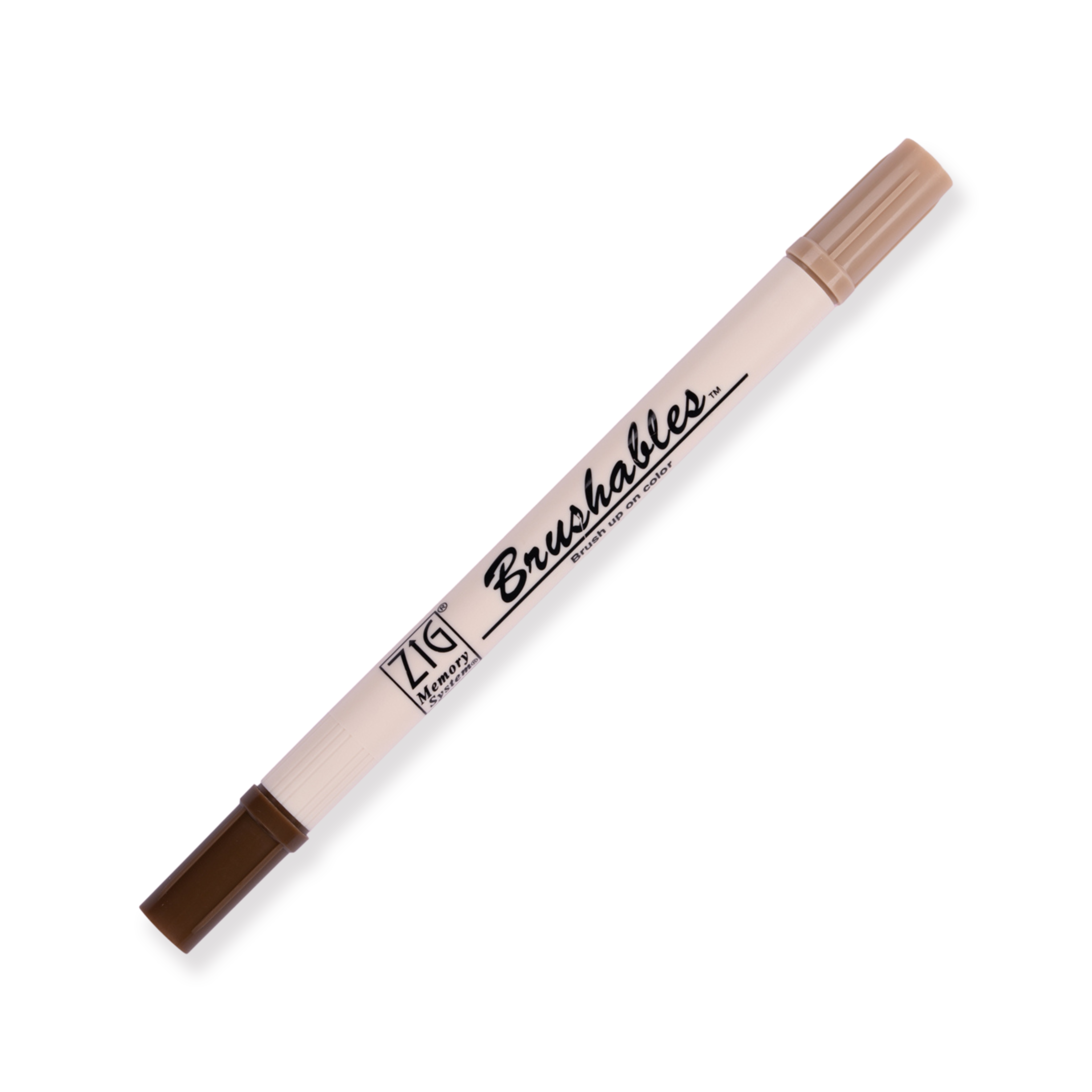 Kuretake Zig Brushables Brush Pen - 4 Colors Black Set