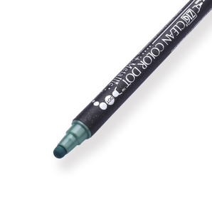 Kuretake Zig Clean Colour Dot Metallic Double-Sided Marker - Green 121 - Stationery Pal