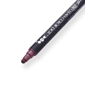 Kuretake Zig Clean Colour Dot Metallic Double-Sided Marker - Red 126 - Stationery Pal