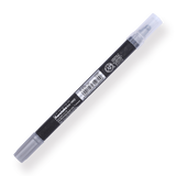 Kuretake Zig Clean Colour Dot Metallic Double-Sided Marker - Silver 102 - Stationery Pal