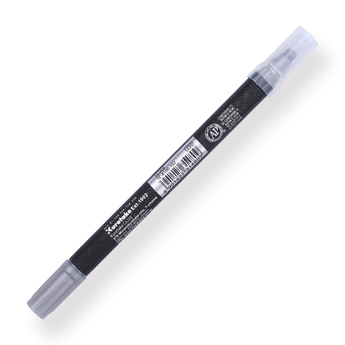 Kuretake Zig Clean Colour Dot Metallic Double-Sided Marker - Silver 102 - Stationery Pal