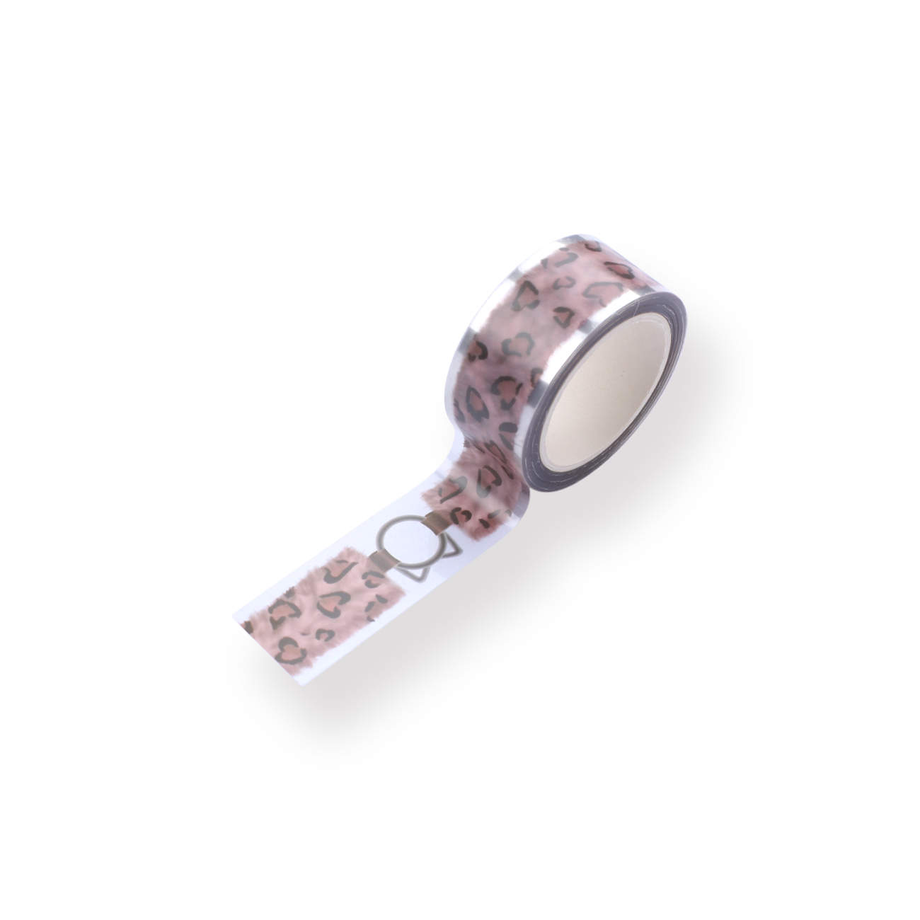 Leopard Print Printed Tape - Brown - Stationery Pal