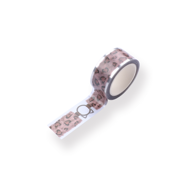 Leopard Print Printed Tape - Brown - Stationery Pal