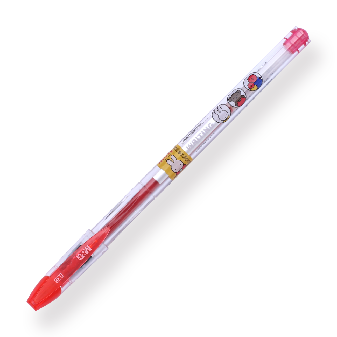 thumbnail image 2 of Dong-A Miffy Bunny Gel Ink Pens - 0.5mm Assorted Colors 5-Pack Rollerball Pens 2 of 11