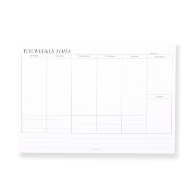 Memo Notepad - The Weekly - Stationery Pal