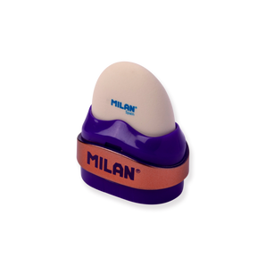 Milan Capsule Sharpener + Eraser Copper - Lilac - Stationery Pal