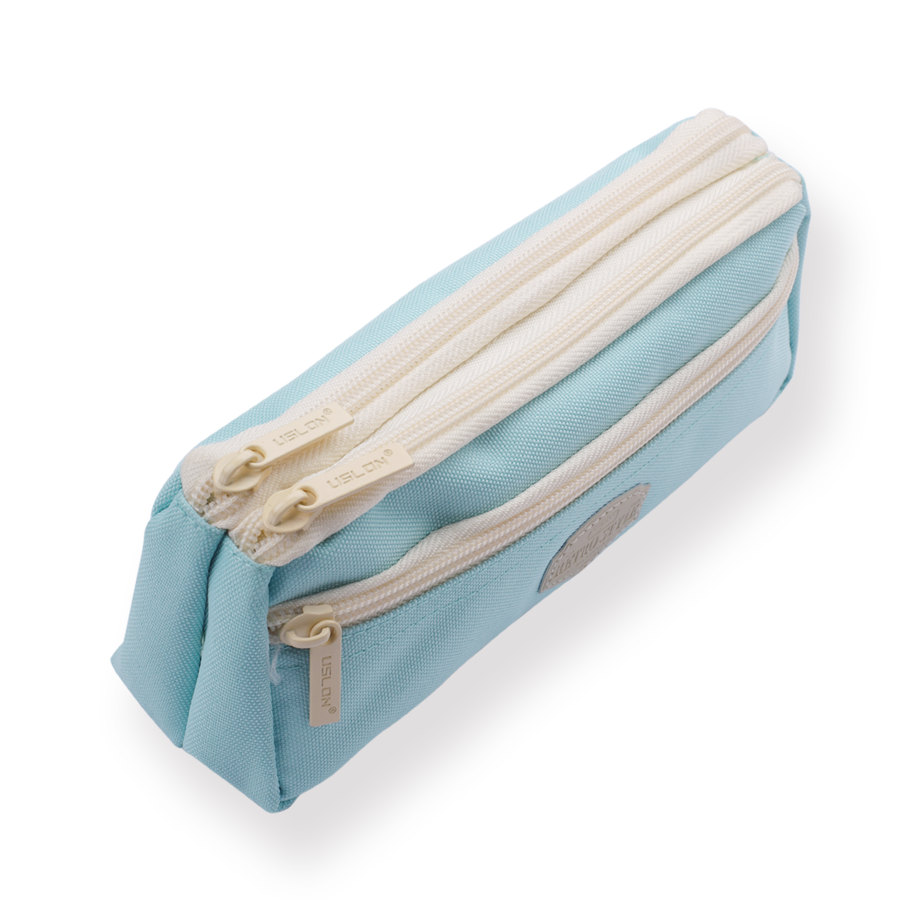 Multi-functional Dual-Zippered Pencil Case - Mint - Stationery Pal