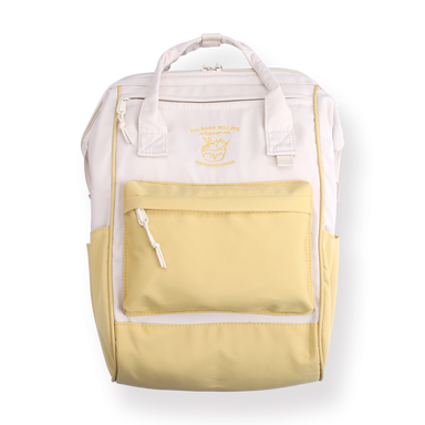 Pastel Waterproof Backpack - Yellow - Stationery Pal