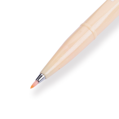 Pentel Fude Touch Brush Sign Pen - Pale Orange - 2023 New Colors - Stationery Pal