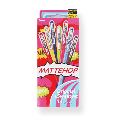 Pentel Mattehop 1.0 mm Gel Pen - Original + Sweet Set - Stationery Pal