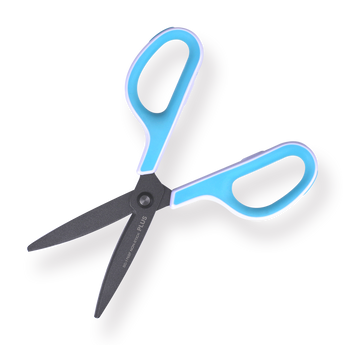 Plus Fitcut Curve Scissors - Blue - Stationery Pal