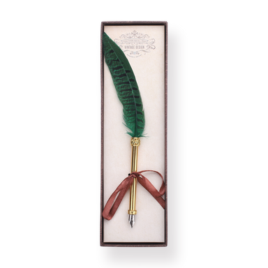 Quill Dip Pen - Green - Stationery Pal