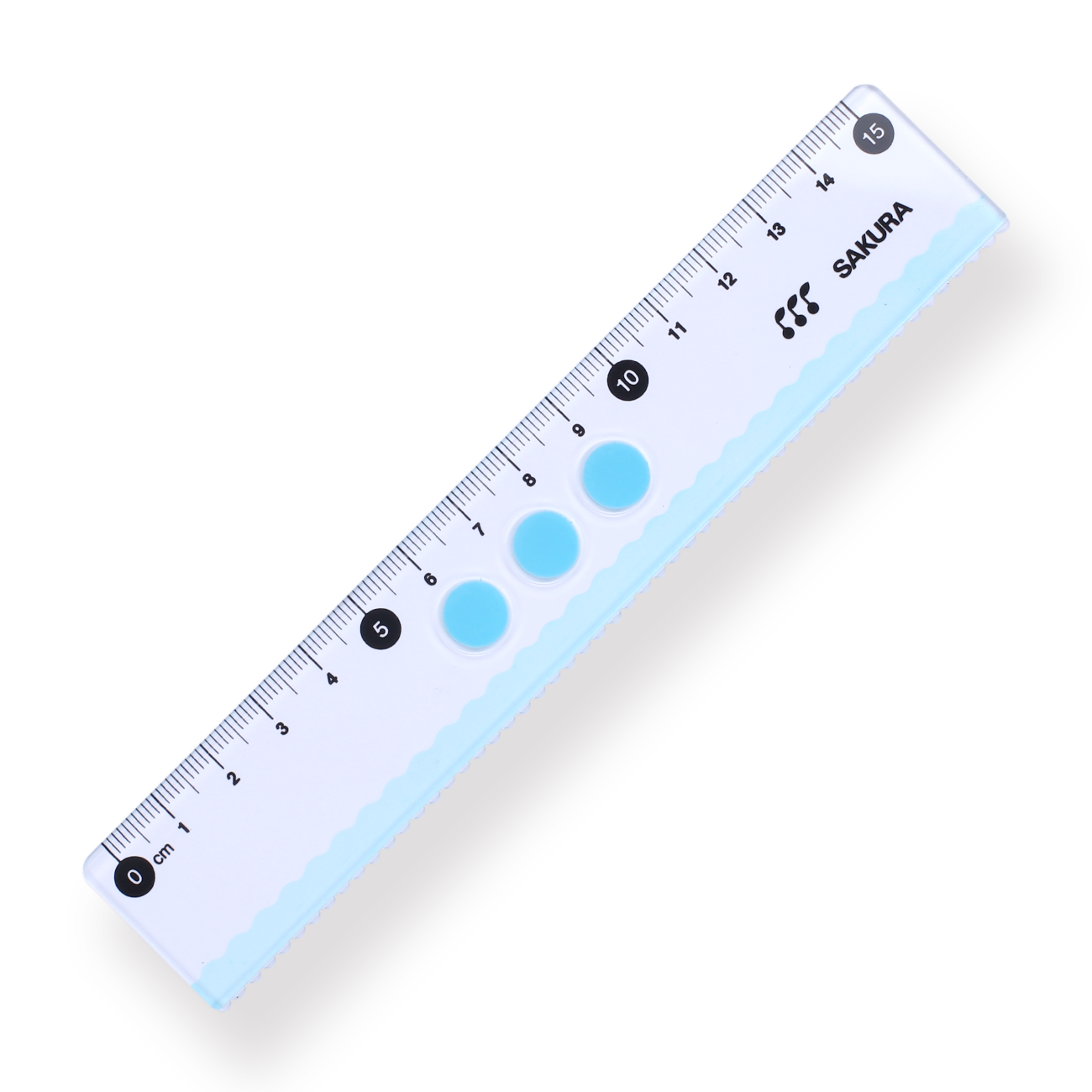 Sakura Line Ruler - 15 cm - Blue - Stationery Pal