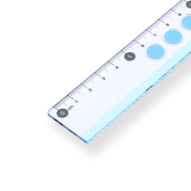 Sakura Line Ruler - 15 cm - Blue - Stationery Pal