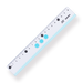 Sakura Line Ruler - 18 cm - Blue - Stationery Pal