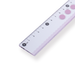 Sakura Line Ruler - 18 cm - Purple - Stationery Pal