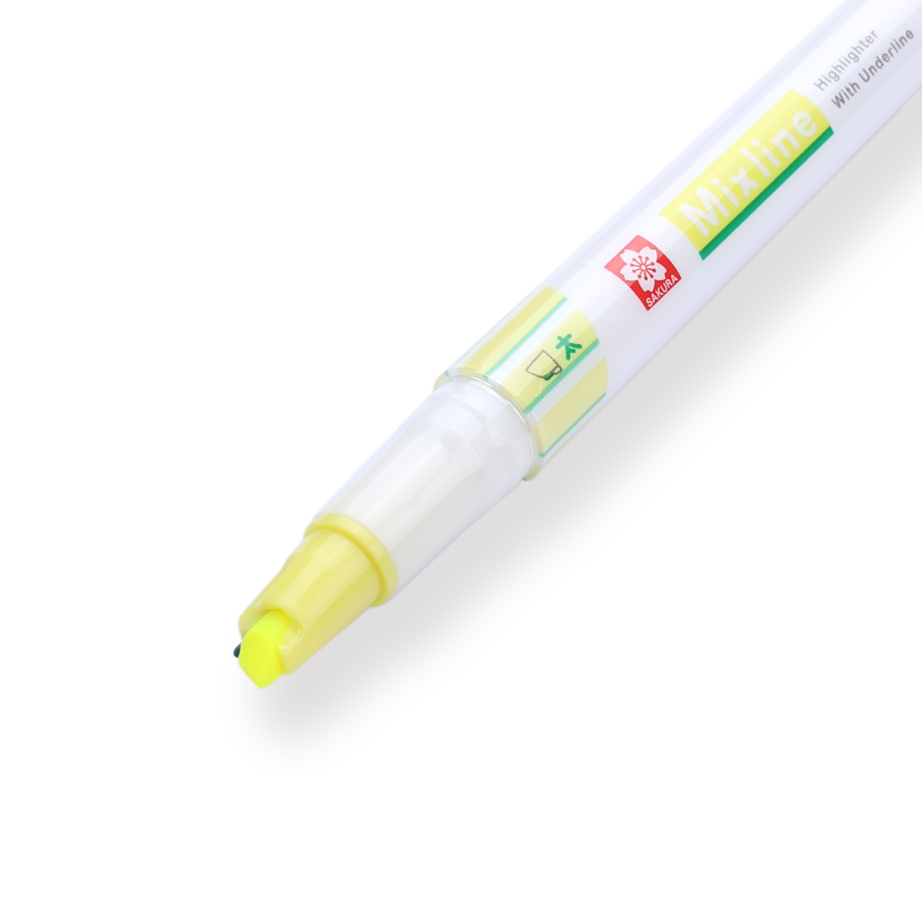 Sakura Mixline Highlighter - Fluorescent Yellow - Stationery Pal