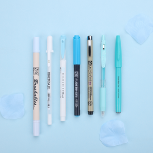 Stationery Pal Pen Set - Blue Peatal Rain - Stationery Pal