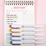 Zebra Mildliner Double-Sided Highlighter - 2025 Calm Mild Colors New Set - Stationery Pal