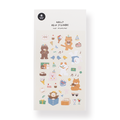 Suatelier Oh Party Day Stickers - Stationery Pal