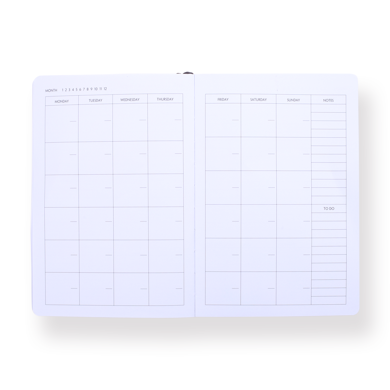 Sun and Moon Planner - Black - Stationery Pal