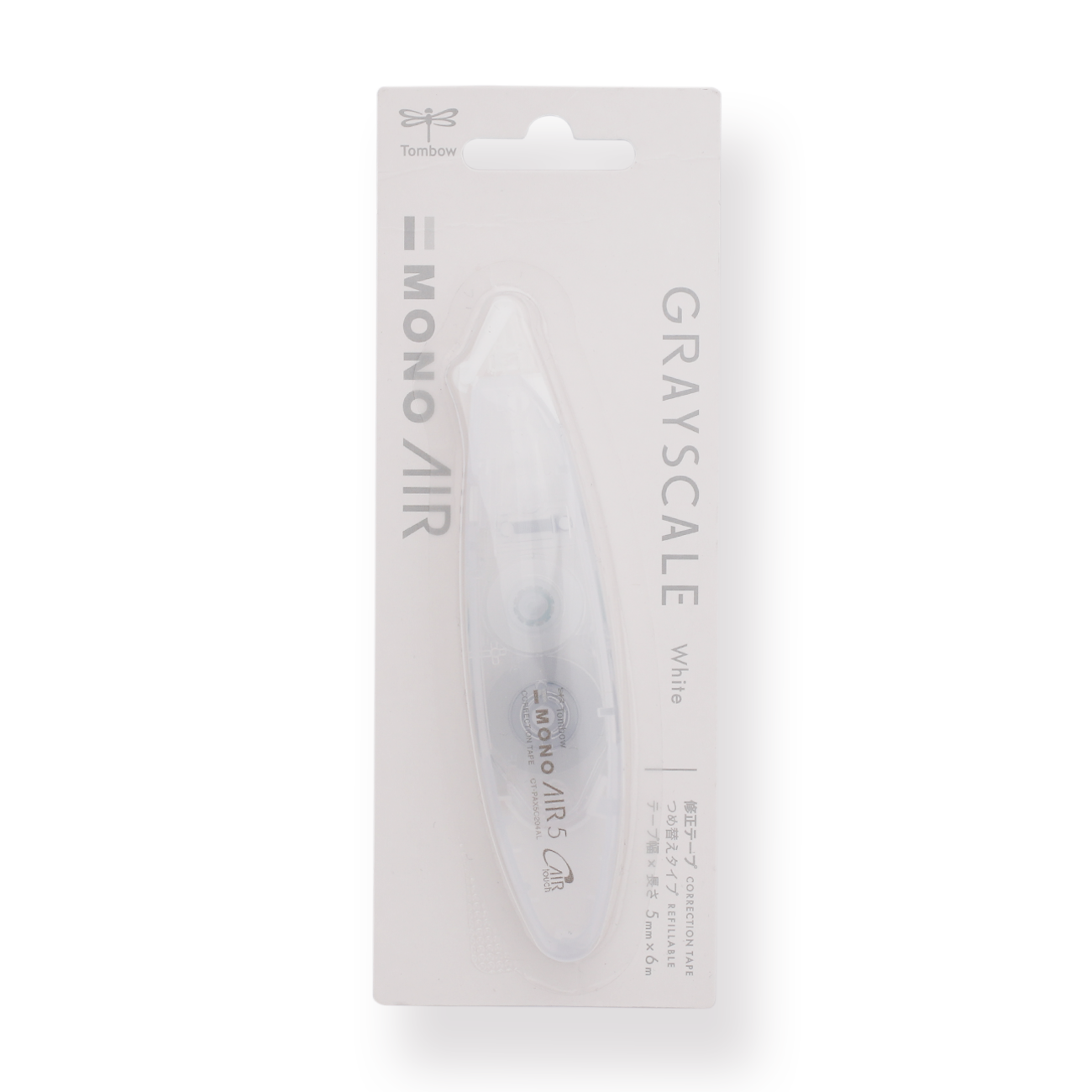 Tombow MONO Air 5 Limited Correction Tape - Grayscale Series 2023 - White - Stationery Pal