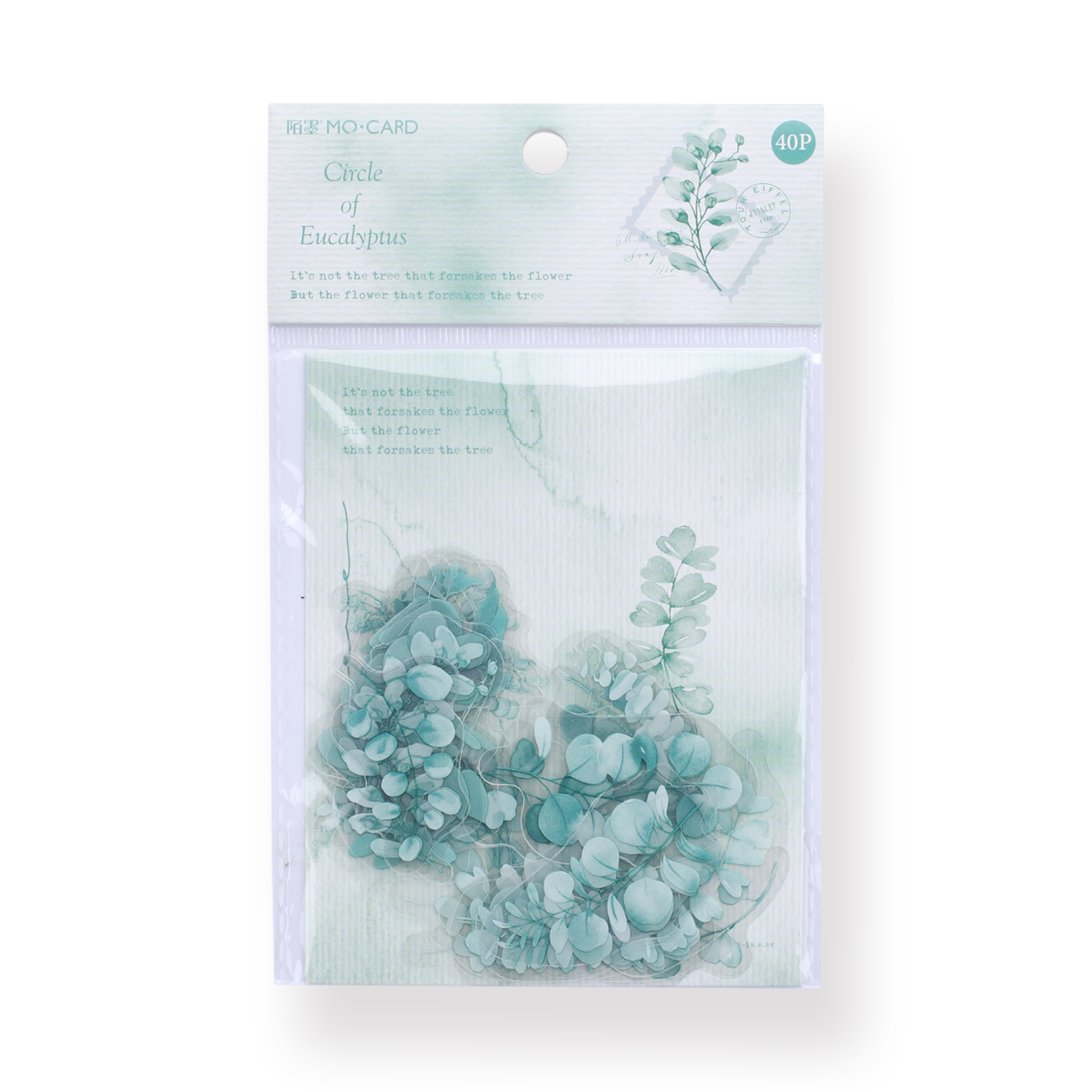 Translucent Flower and Plant Stickers - Eucalyptus - Stationery Pal