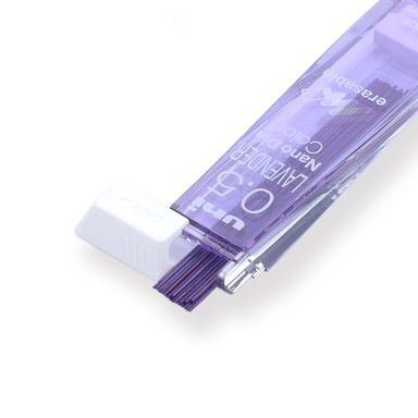Uni Mechanical Pencil Lead Refill Nano Dia Color - 0.5mm - Purple - Stationery Pal