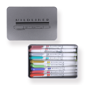 Zebra Mildliner Double-Sided Highlighter (with New 2025 Colors!) - 40 Color Set with Case - Stationery Pal