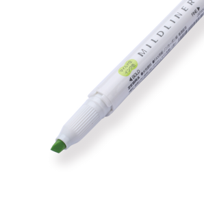 Zebra Mildliner Double-Sided Highlighter - Fine / Bold - Mild Citrus Green - Stationery Pal