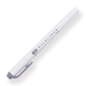 Zebra Mildliner Double-Sided Highlighter - Fine / Bold - Mild Dark Gray - Stationery Pal