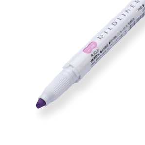 Zebra Mildliner Double-Sided Highlighter - Fine / Bold - Mild Magenta - Stationery Pal