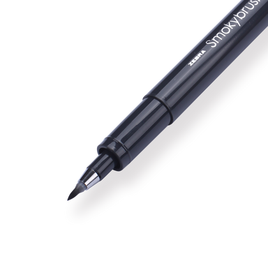 Zebra Smoky Brush Pen - Black - Stationery Pal