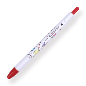Zebra x Sanrio Clickart Retractable Sign Pen - 0.6 mm - Red