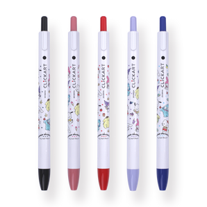 Zebra x Sanrio Clickart Retractable Sign Pen - 0.6 mm - Set of 5